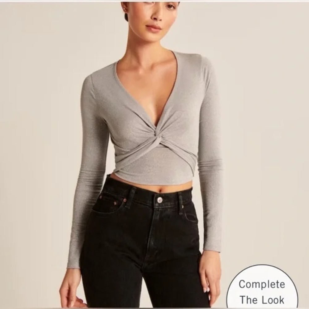 Abercrombie Long Sleeve Crop Top